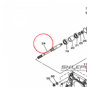 YAMAHA - WAL NAPEDOWY nr: 68Y455110000 > 68YG55110000