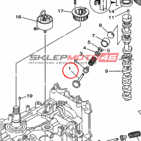 YAMAHA - zawor dolot. nr: 69J121110000