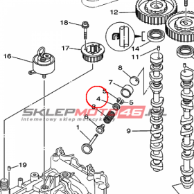 YAMAHA - SPREZYNA ZAWOROWA nr: 69J121170100