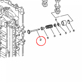 YAMAHA - ZAWOR WYDECH. nr: 69J121210000