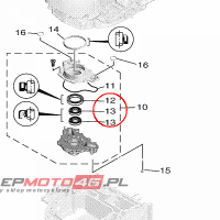 YAMAHA - OIL SEAL nr: 69J136310000