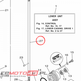 YAMAHA - WAL NAPEDOWY nr: 69MG55111000
