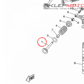 YAMAHA - zawor dolot. nr: 69W121110000