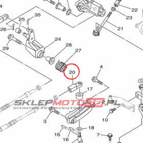 YAMAHA - LINKA STEROWANIA nr: 69W483440000