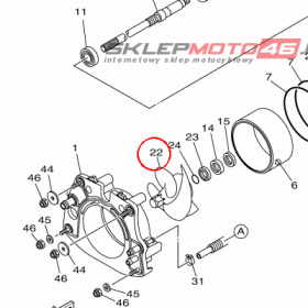 YAMAHA - WIRNIK POMPY nr: 6APR13212000
