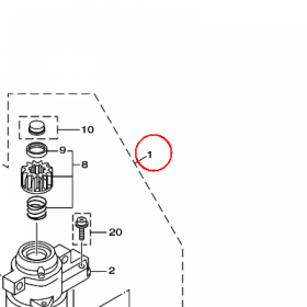 YAMAHA - ROZRUSZNIK nr: 6AW818000000