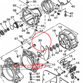 YAMAHA - WIRNIK POMPY nr: 6B6R13210000