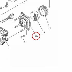 YAMAHA - THROTTLE DAMPER ASSY nr: 6BH143600000
