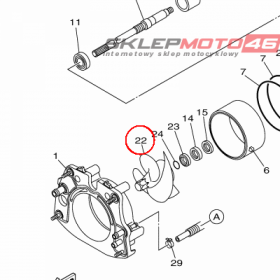 YAMAHA - WIRNIK POMPY nr: 6BHR13210100