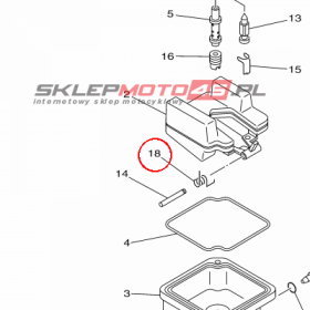YAMAHA - SPRING nr: 6BX145560000