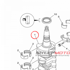 YAMAHA - WAL KORBOWY nr: 6C5114111000