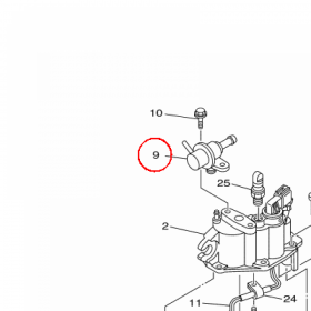 YAMAHA - REGULATOR, PRESSURE nr: 6C5139060000