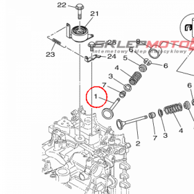 YAMAHA - zawor dolot. nr: 6CB121110000