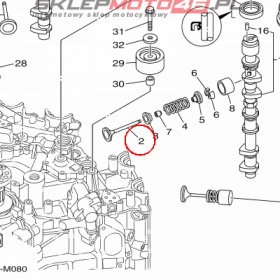 YAMAHA - ZAWOR WYDECH. nr: 6CB121210000