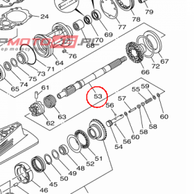 YAMAHA - WAL SRUBY NAPED. nr: 6CB456110000