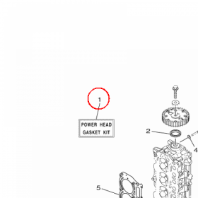 YAMAHA - USZCZELKI, KOMPL. nr: 6CJW00010000