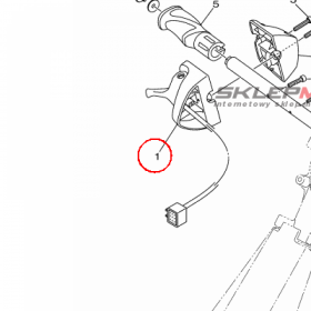 YAMAHA - THROTTLE LEVER COMP nr: 6CS143051000 > 6CS143051300