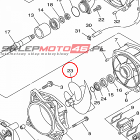 YAMAHA - WIRNIK POMPY nr: 6CSR13210000