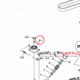 YAMAHA - TENSIONER ASSY nr: 6DA115900000