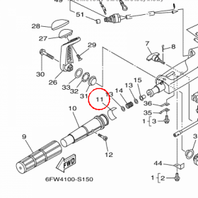 YAMAHA - WSKAZNIK OTW. PRZEP. nr: 6DR421370000
