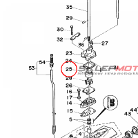 YAMAHA - ZESTAW NAPR. POMPY nr: 6E0443220200