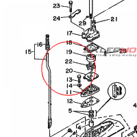 YAMAHA - PLYTKA POMPY WOD. nr: 6E0443230000