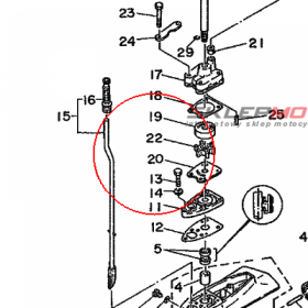 YAMAHA - PLYTKA POMPY WOD. nr: 6E0443230000