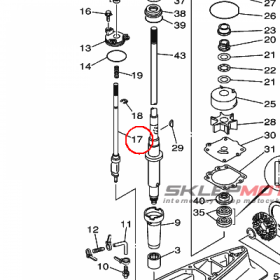 YAMAHA - WALEK KRZYWKOWY nr: 6E5441500200