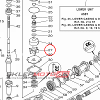 YAMAHA - wirnik pompy wod nr: 6E5443520100