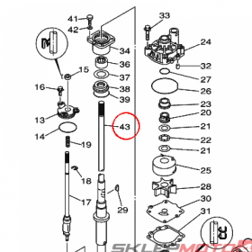 YAMAHA - WAL NAPEDOWY nr: 6E5455010100