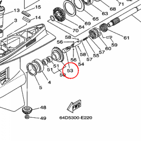 YAMAHA - WALEK KRZYWKOWY nr: 6E5456410300