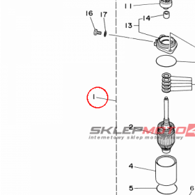 YAMAHA - ROZRUSZNIK nr: 6E5818001200