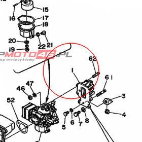 YAMAHA - ZAWOR PLYTKOWY nr: 6E8136100100
