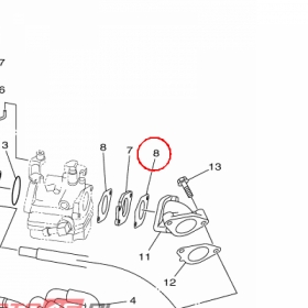 YAMAHA - USZCZELKA nr: 6EEE36460000