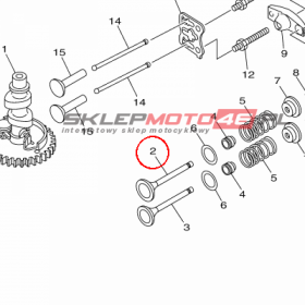 YAMAHA - zawor dolot. nr: 6EG121111000