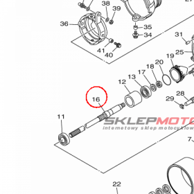 YAMAHA - WAL NAPEDOWY nr: 6ETG55110000