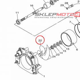 YAMAHA - WIRNIK POMPY nr: 6ETR13211000