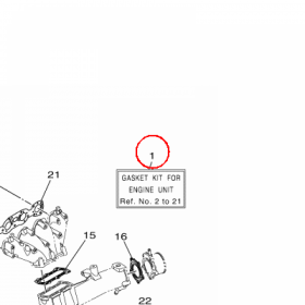 YAMAHA - USZCZELKI, KOMPL. nr: 6ETW00010000