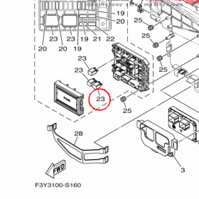 YAMAHA - RELAY ASSY nr: 6EX8195A0000