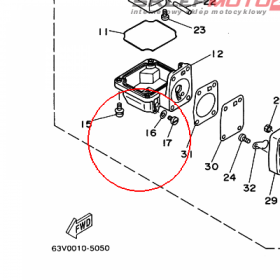 YAMAHA - WASHER nr: 6G1143980000