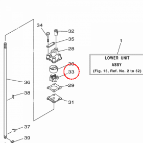 YAMAHA - wirnik pompy wod nr: 6G1443520000
