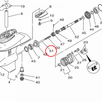 YAMAHA - CIEGNO BIEGU nr: 6G1456350000