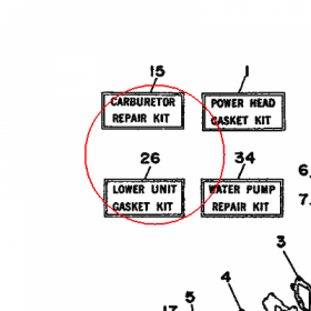YAMAHA - USZCZELKI, KOMPL. nr: 6G1W00012000