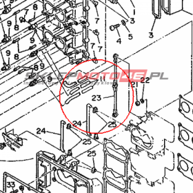 YAMAHA - ROD, ACCEL LEVER nr: 6G5412170000