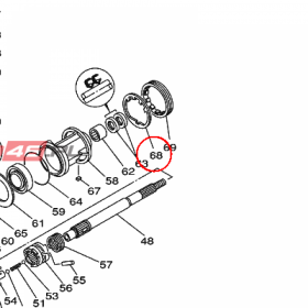 YAMAHA - WASHER, CLAW nr: 6G5453830100