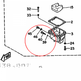 YAMAHA - SCREW, DRAIN nr: 6G8143830000