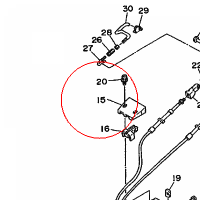 YAMAHA - BRACKET 2 nr: 6G8416620098