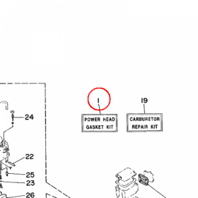 YAMAHA - USZCZELKI, KOMPL. nr: 6G8W0001A300