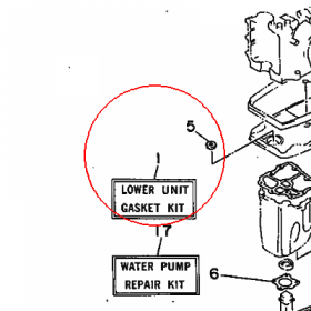 YAMAHA - USZCZELKI, KOMPL. nr: 6G8W0001C400