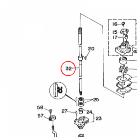 YAMAHA - WAL NAPEDOWY nr: 6G9455011100